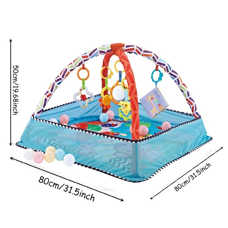 Baby Fitness Frame Pen (With Balls) - Babyblush