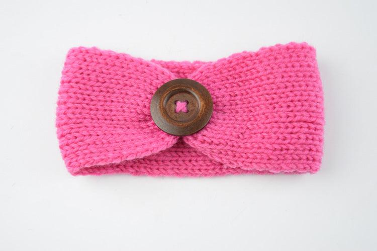 Baby wool headband hand-woven hair accessories - Babyblush