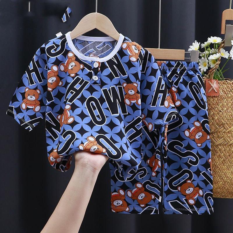 Summer Clothes Cotton Silk Air-conditioning Clothes Baby Clothes - Babyblush