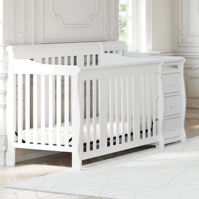 5 in 1 Convertible Baby Crib - Babyblush