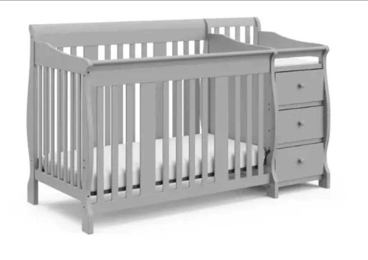 5 in 1 Convertible Baby Crib - Babyblush