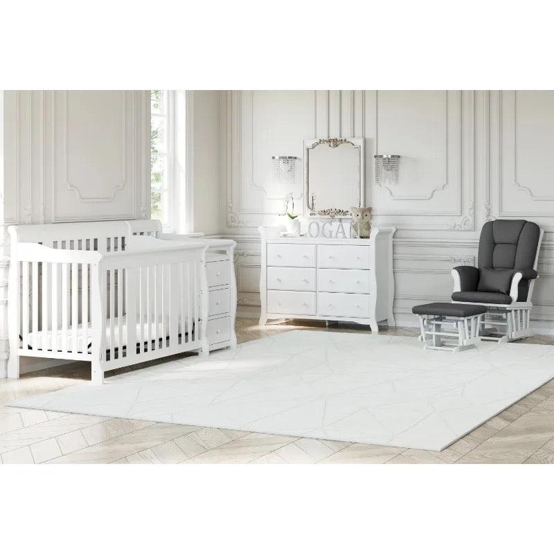 5 in 1 Convertible Baby Crib - Babyblush
