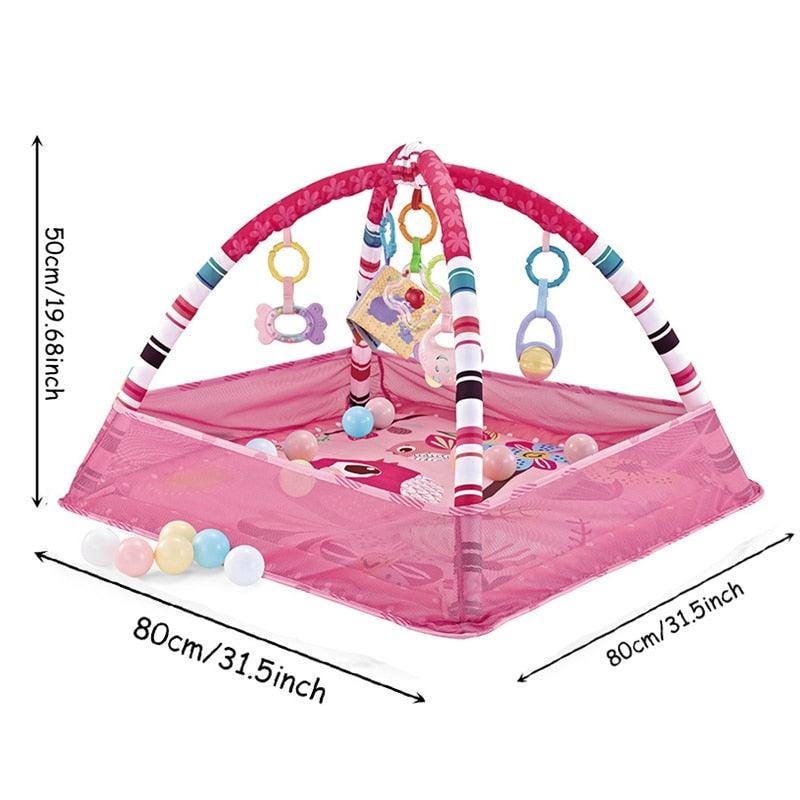 Baby Fitness Frame Pen (With Balls) - Babyblush