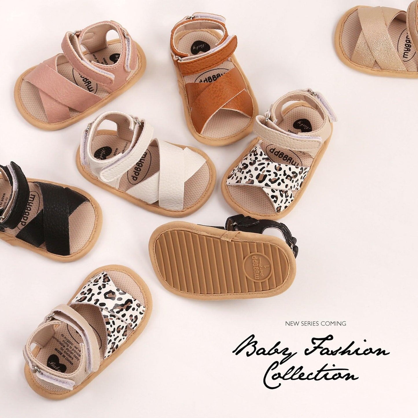 Baby Leather Sandals - Babyblush
