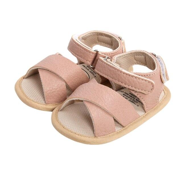 Baby Leather Sandals - Babyblush