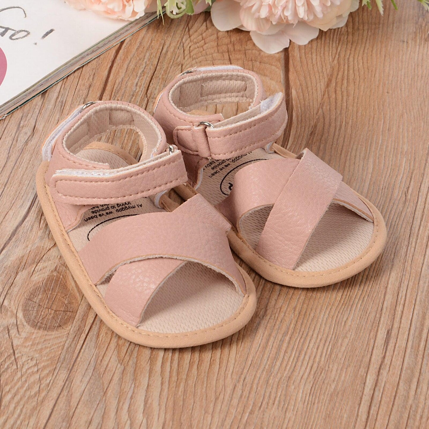 Baby Leather Sandals - Babyblush