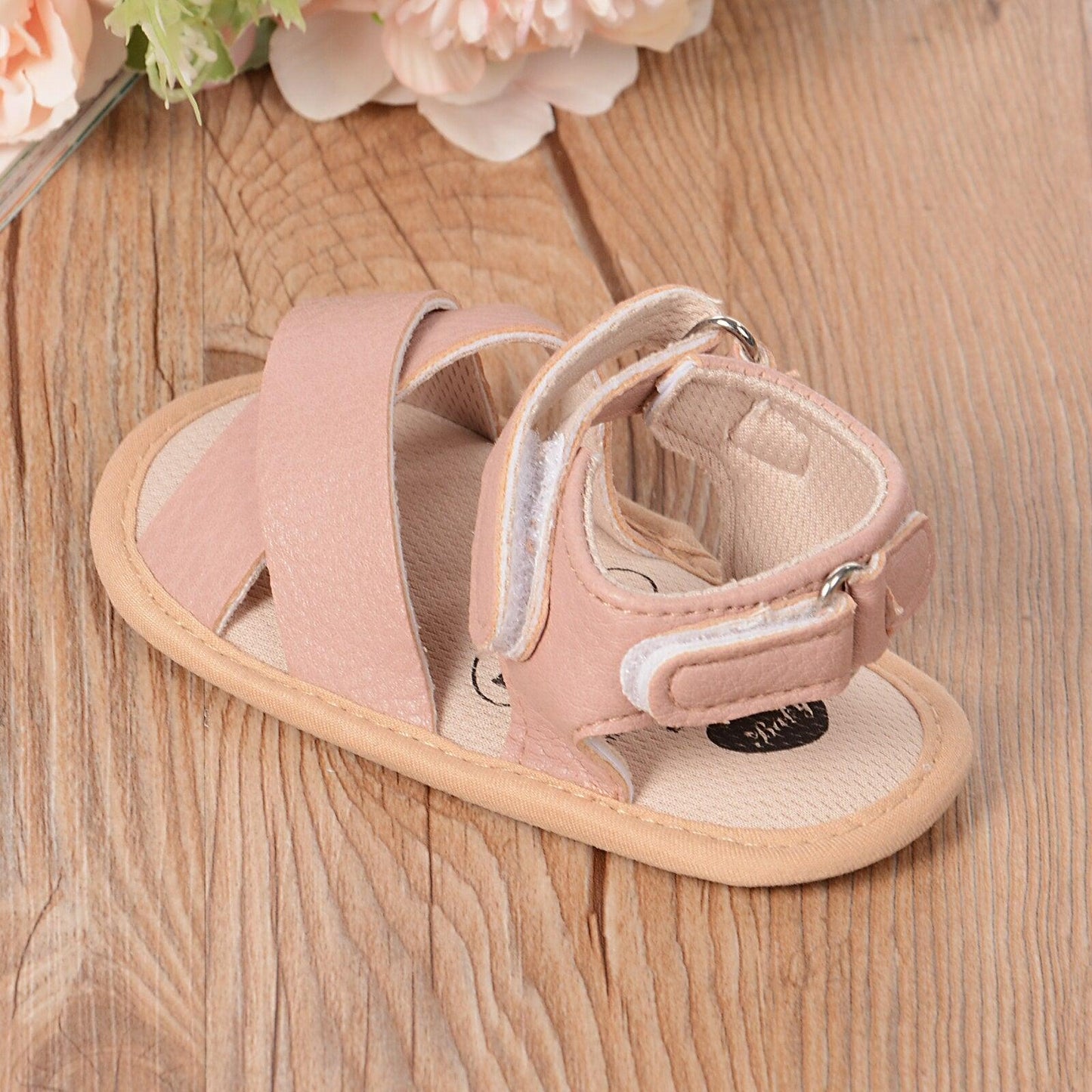 Baby Leather Sandals - Babyblush