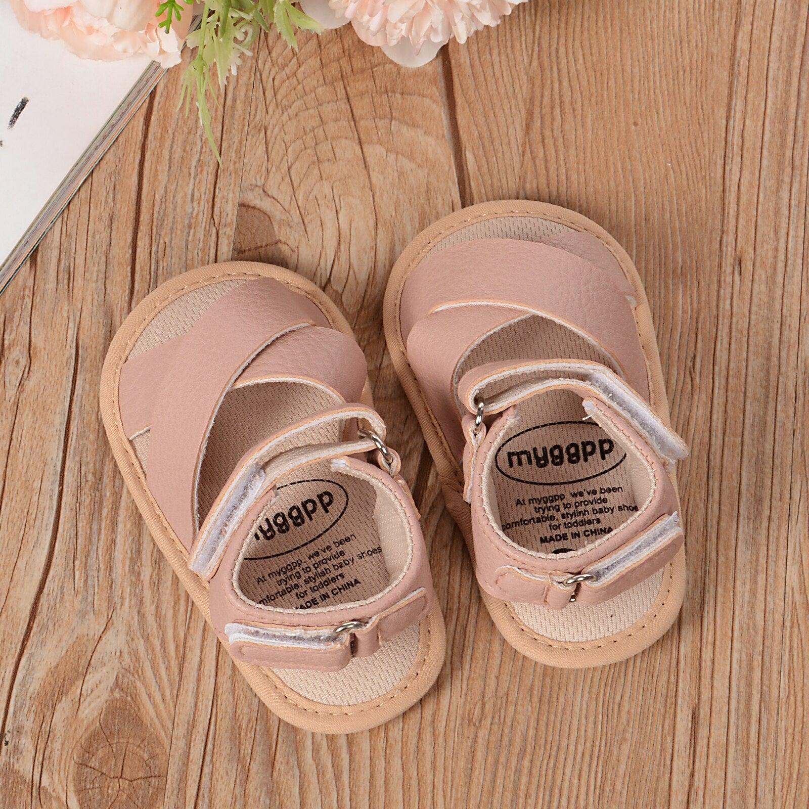 Baby Leather Sandals - Babyblush