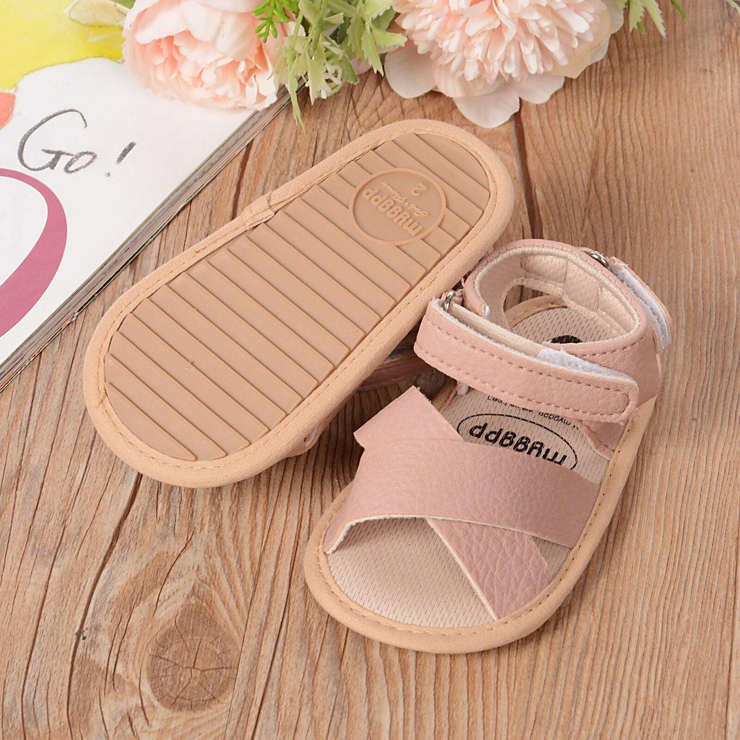 Baby Leather Sandals - Babyblush