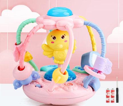 Baby Rattle Toy Teether Baby Grip Training Glowing Toy - Babyblush