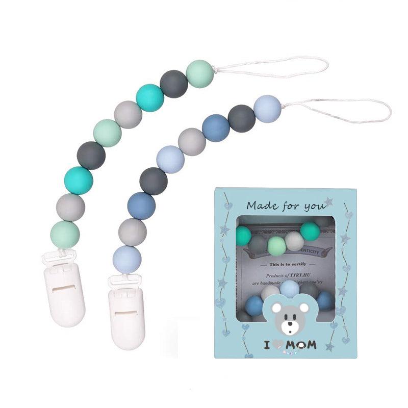 Baby Silicone Pacifier Chain, Baby Soothing Toys, Molars - Babyblush