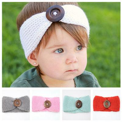 Baby wool headband hand-woven hair accessories - Babyblush