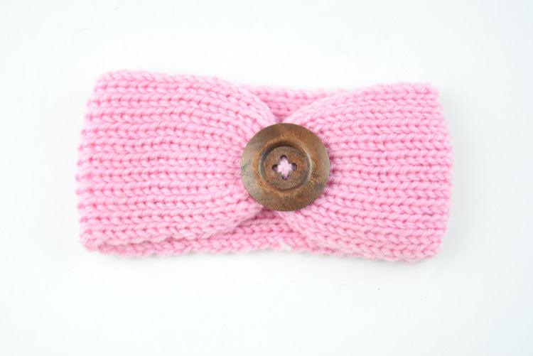 Baby wool headband hand-woven hair accessories - Babyblush