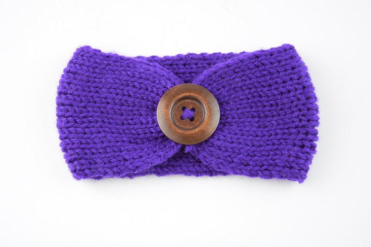 Baby wool headband hand-woven hair accessories - Babyblush