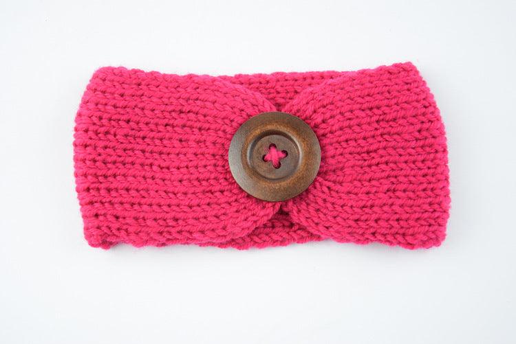 Baby wool headband hand-woven hair accessories - Babyblush