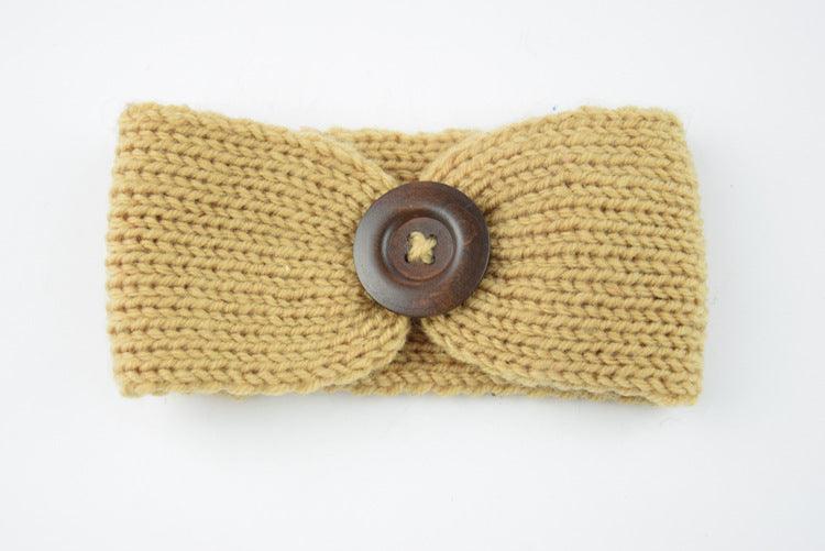 Baby wool headband hand-woven hair accessories - Babyblush