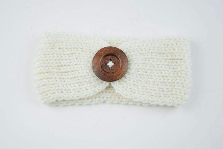 Baby wool headband hand-woven hair accessories - Babyblush