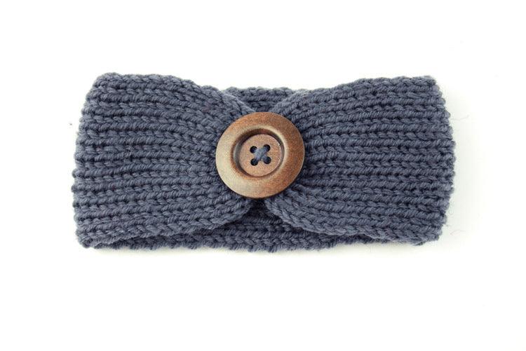 Baby wool headband hand-woven hair accessories - Babyblush
