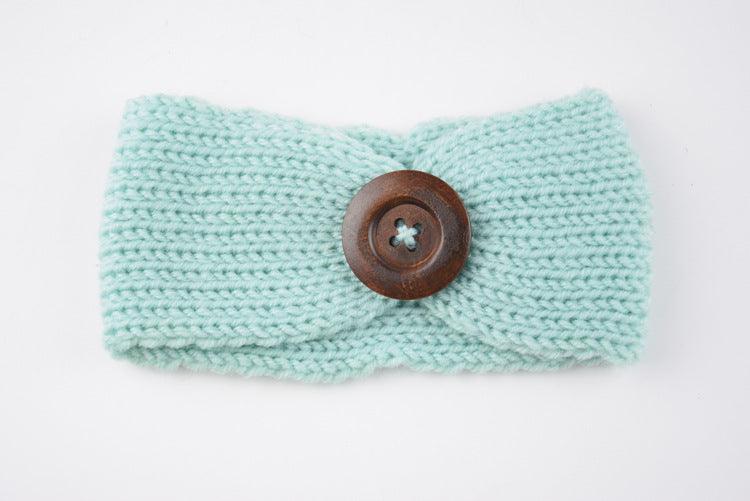 Baby wool headband hand-woven hair accessories - Babyblush