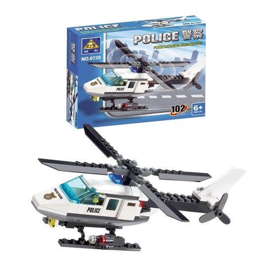Building Blocks Police Airplane Toy - Babyblush