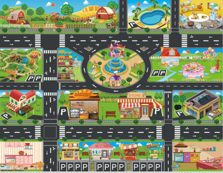 Children's play mat - Babyblush