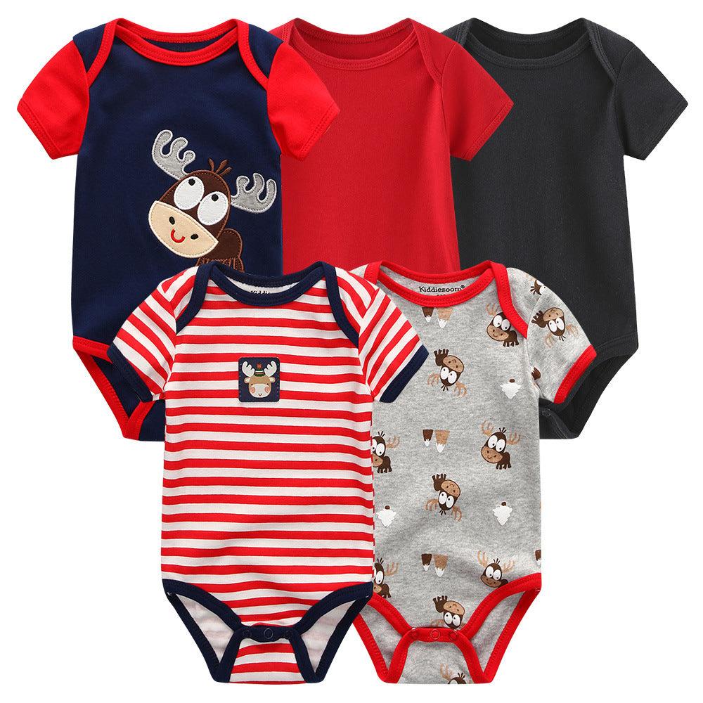 Clothes For Babies Pure Cotton Triangle Rompers One-piece - Babyblush