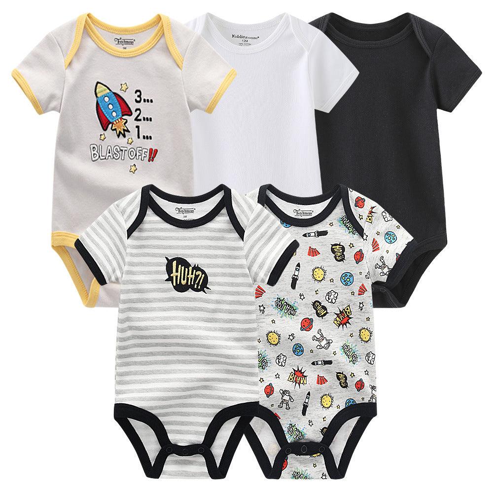 Clothes For Babies Pure Cotton Triangle Rompers One-piece - Babyblush
