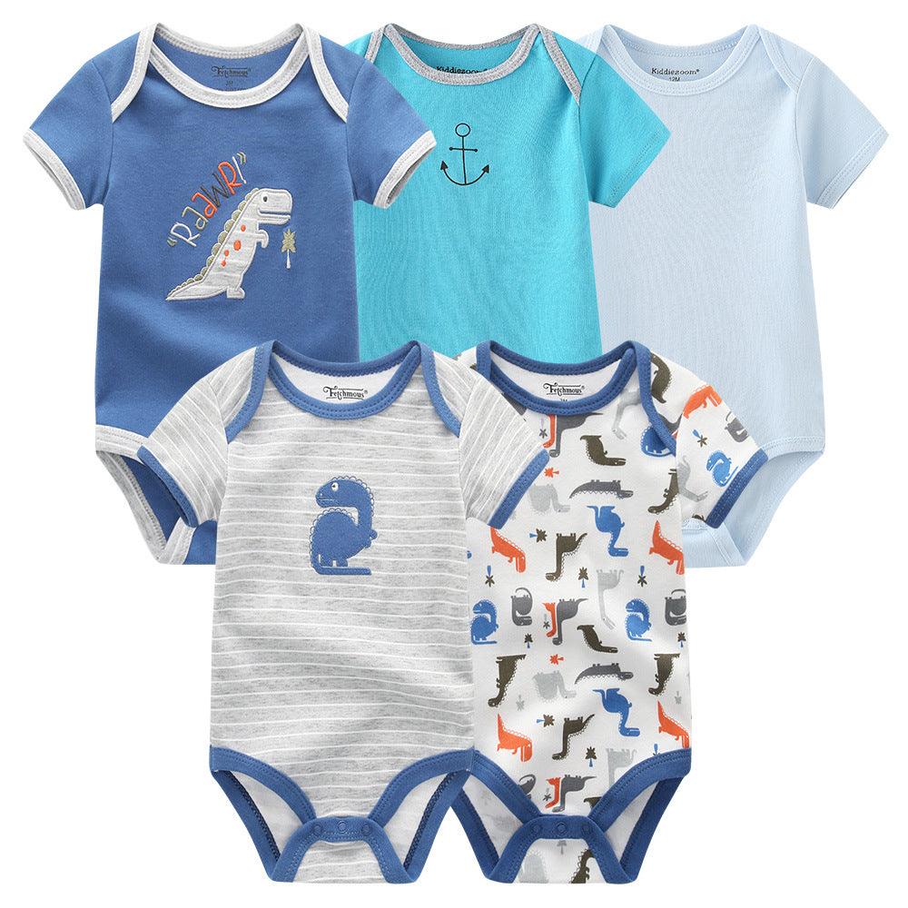 Clothes For Babies Pure Cotton Triangle Rompers One-piece - Babyblush