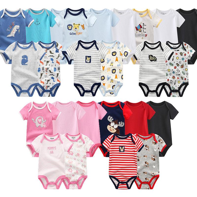 Clothes For Babies Pure Cotton Triangle Rompers One-piece - Babyblush