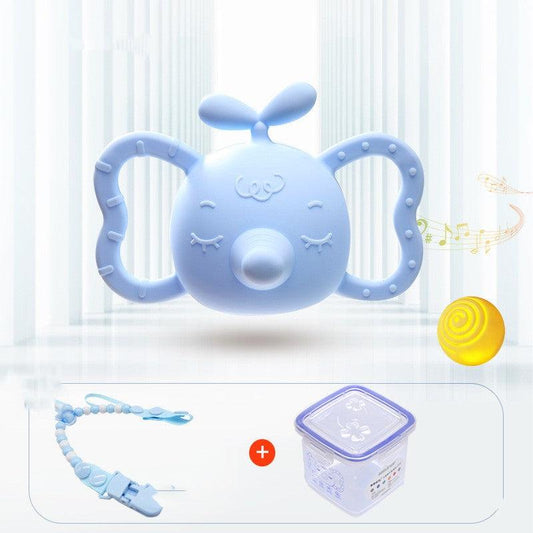 Elephant Bud Baby Baby Silicone Teether Rattle Teeth - Babyblush
