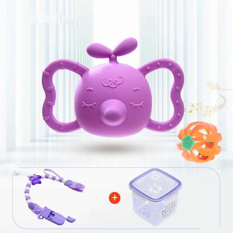 Elephant Bud Baby Baby Silicone Teether Rattle Teeth - Babyblush