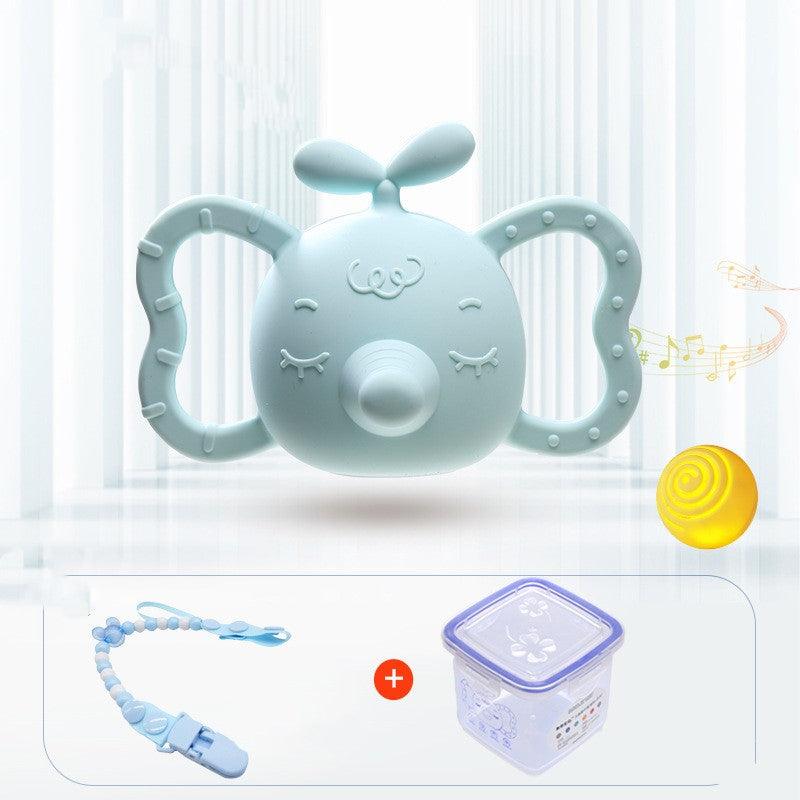 Elephant Bud Baby Baby Silicone Teether Rattle Teeth - Babyblush