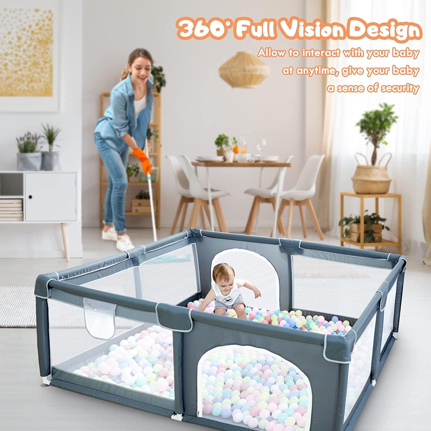 Large Baby Playpen - Babyblush