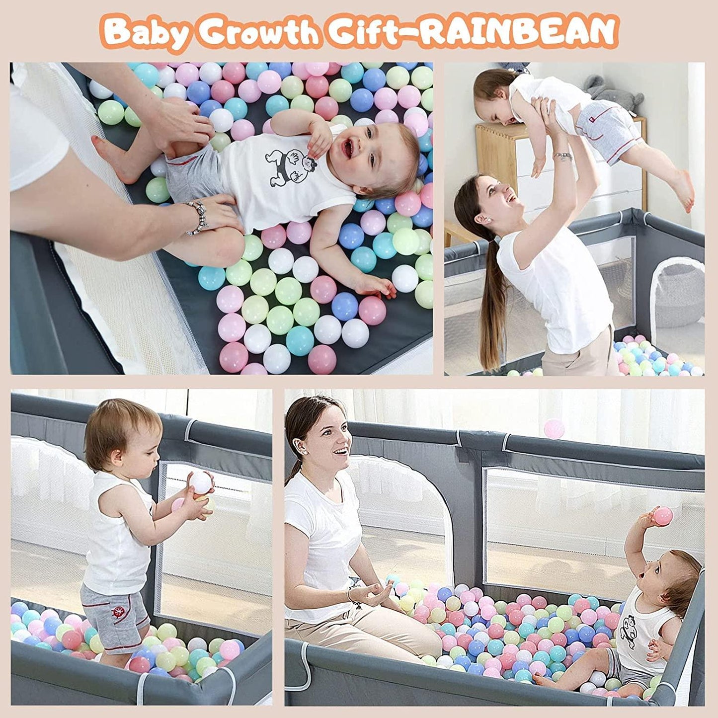 Large Baby Playpen - Babyblush