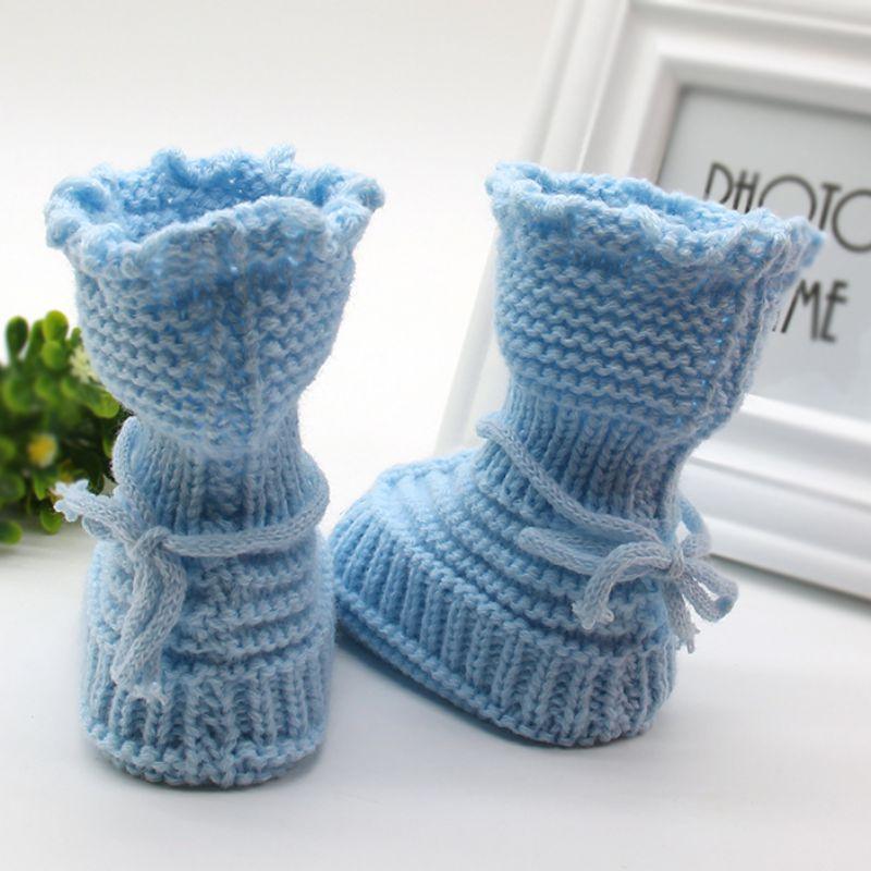 Male and female Babies Handmade Knitted Wool Soft Bottom Babies - Babyblush