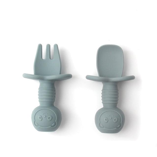 Mini Fork And Spoon Set - Babyblush