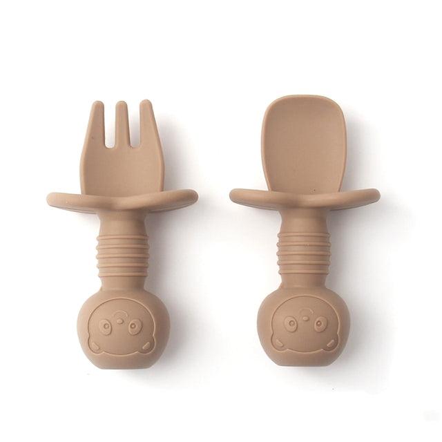 Mini Fork And Spoon Set - Babyblush