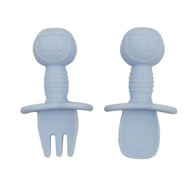 Mini Fork And Spoon Set - Babyblush