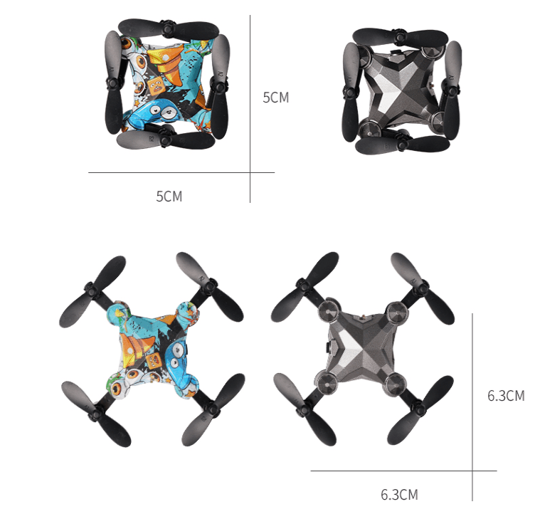 Mini Suitcase Drone Small Remote Control - Babyblush