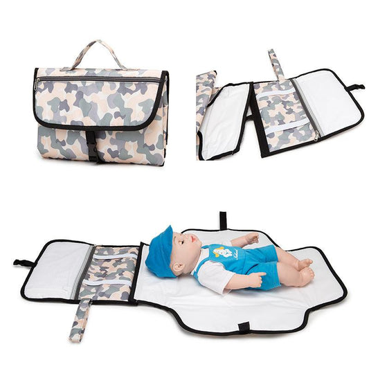 Newborn Multifunction Travel Waterproof Portable Diaper Change Pad Cover Bag Baby Changing Table Foldable Mat - Babyblush