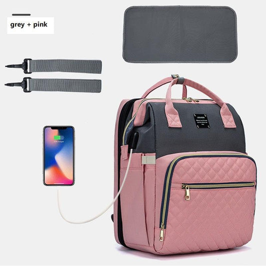 Portable folding baby bag - Babyblush