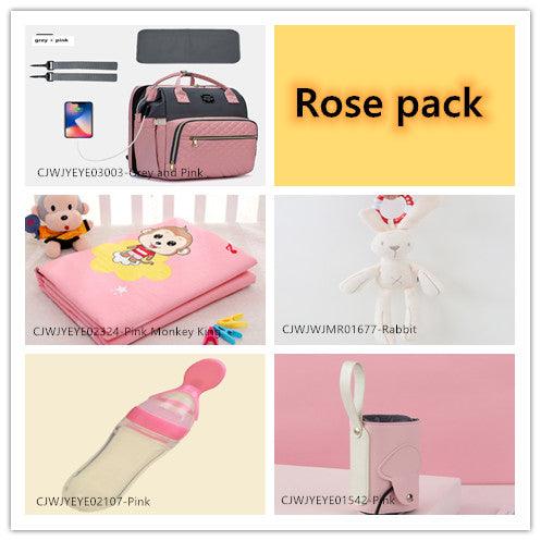 Portable folding baby bag - Babyblush