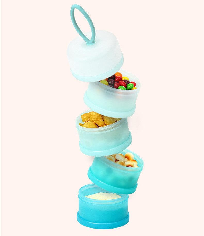 Portable Milk Powder Box, Milk Powder Grid Large Capacity Snack Box - Babyblush