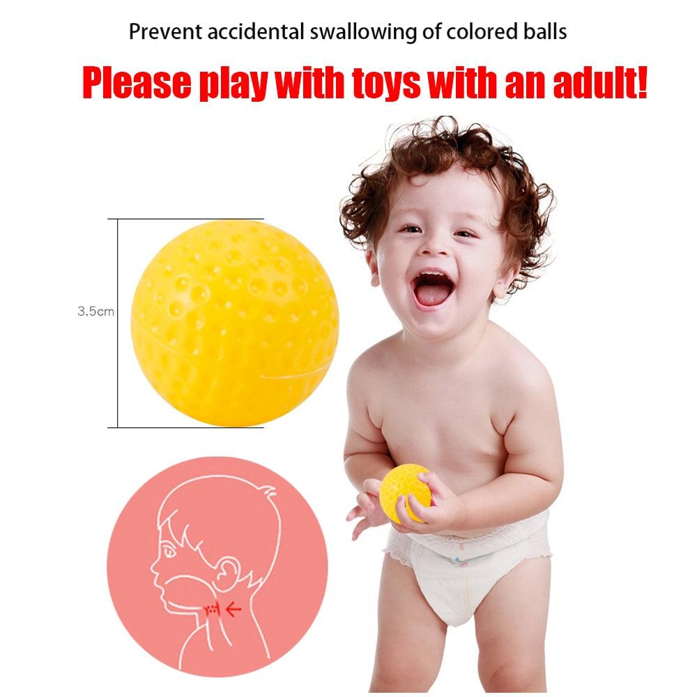 Rolling Ball Pile Tower - Babyblush