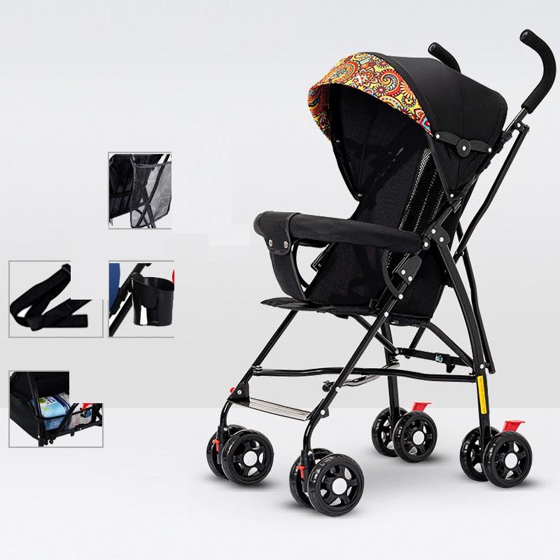 Sit And Lie Down Baby Portable Folding Simple Trolley - Babyblush