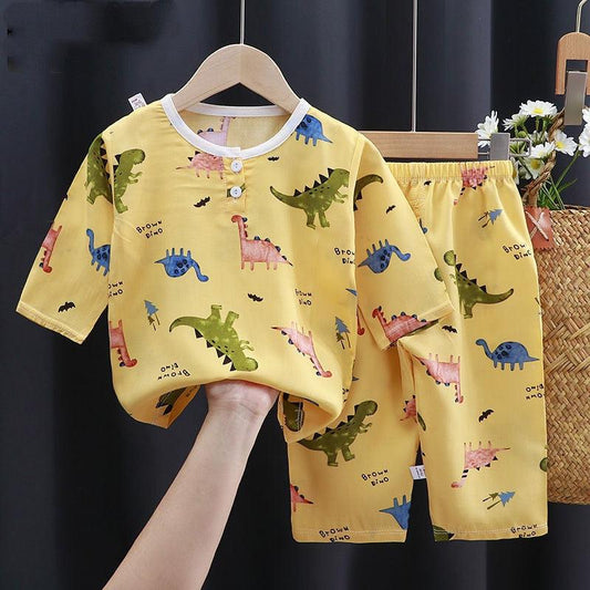 Summer Clothes Cotton Silk Air-conditioning Clothes Baby Clothes - Babyblush