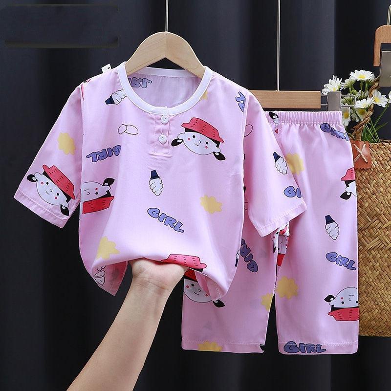 Summer Clothes Cotton Silk Air-conditioning Clothes Baby Clothes - Babyblush