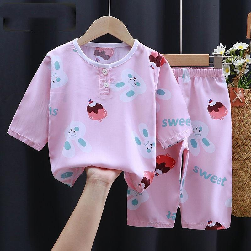 Summer Clothes Cotton Silk Air-conditioning Clothes Baby Clothes - Babyblush