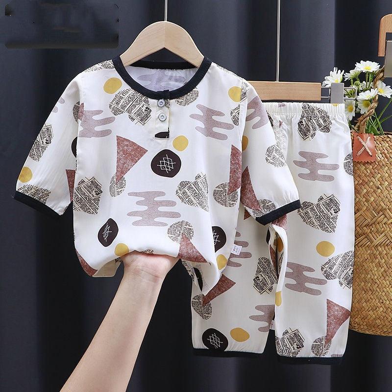 Summer Clothes Cotton Silk Air-conditioning Clothes Baby Clothes - Babyblush