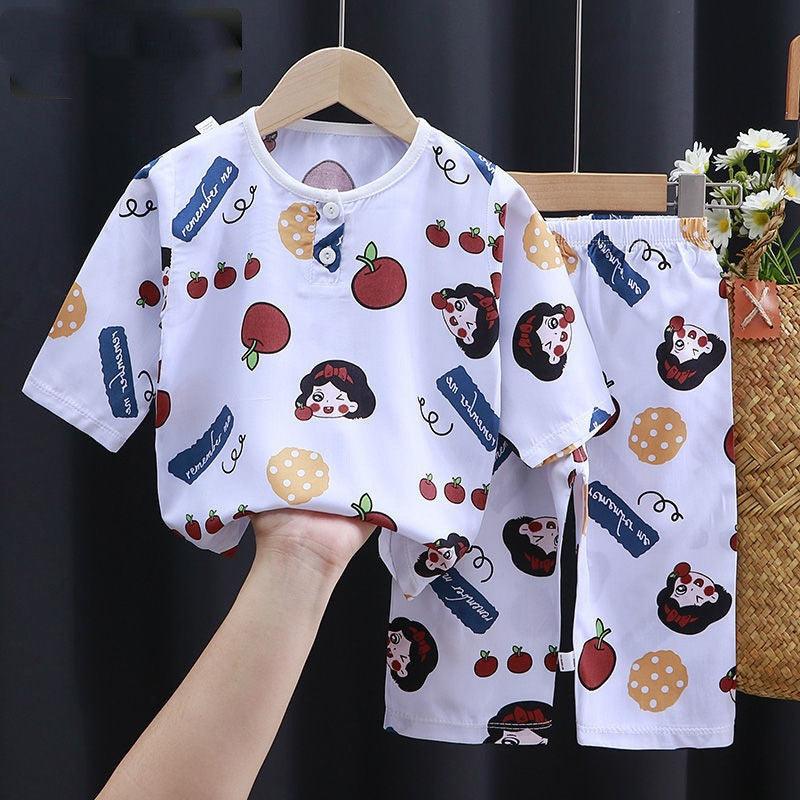 Summer Clothes Cotton Silk Air-conditioning Clothes Baby Clothes - Babyblush